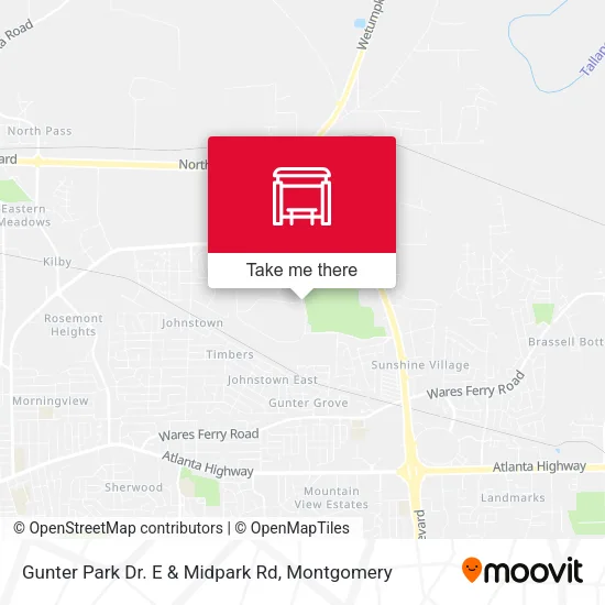 Mapa de Gunter Park Dr. E & Midpark Rd