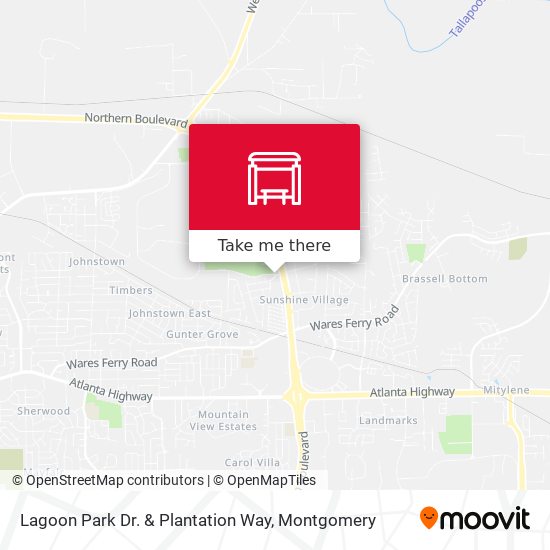 Mapa de Lagoon Park Dr. & Plantation Way