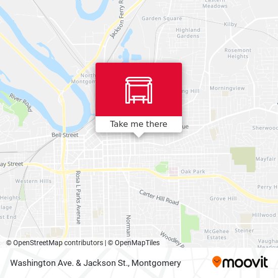 Washington Ave. & Jackson St. map