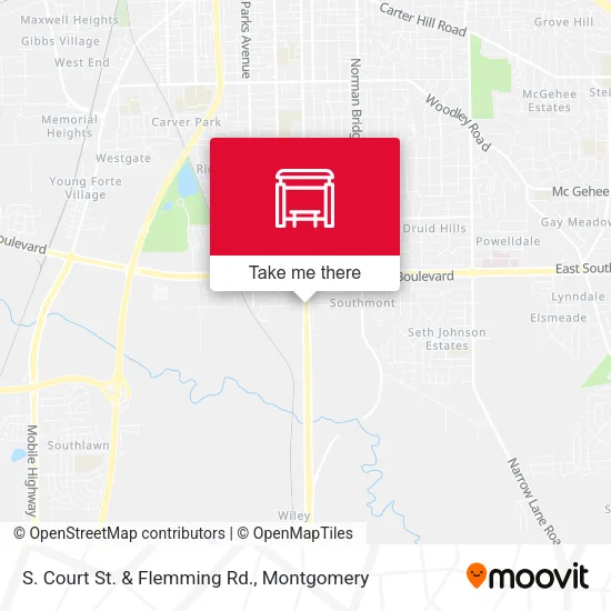 S. Court St. & Flemming Rd. map
