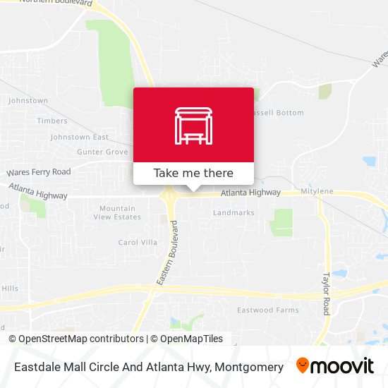 Eastdale Mall Circle And Atlanta Hwy map