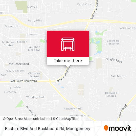 Mapa de Eastern Blvd And Buckboard Rd