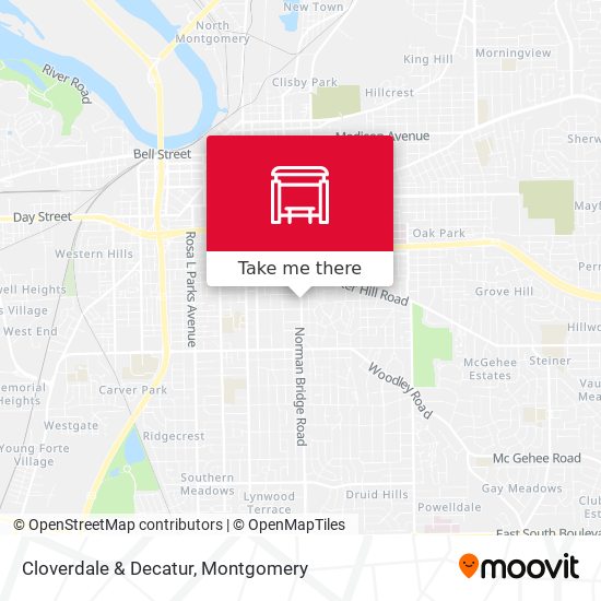 Cloverdale & Decatur map