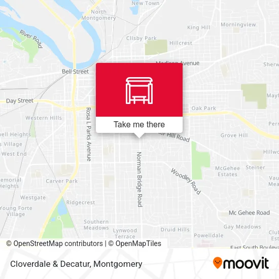 Cloverdale & Decatur map