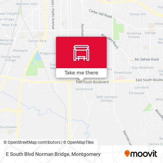 Mapa de E South Blvd Norman Bridge