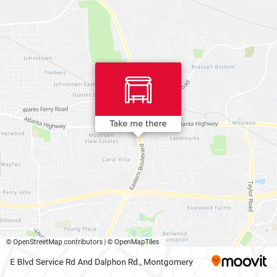 E Blvd Service Rd And Dalphon Rd. map