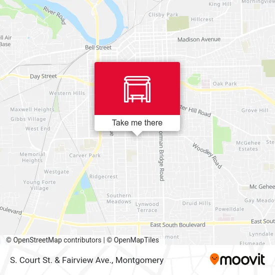 S. Court St. & Fairview Ave. map