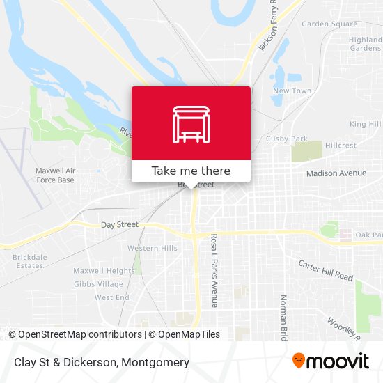 Clay St & Dickerson map
