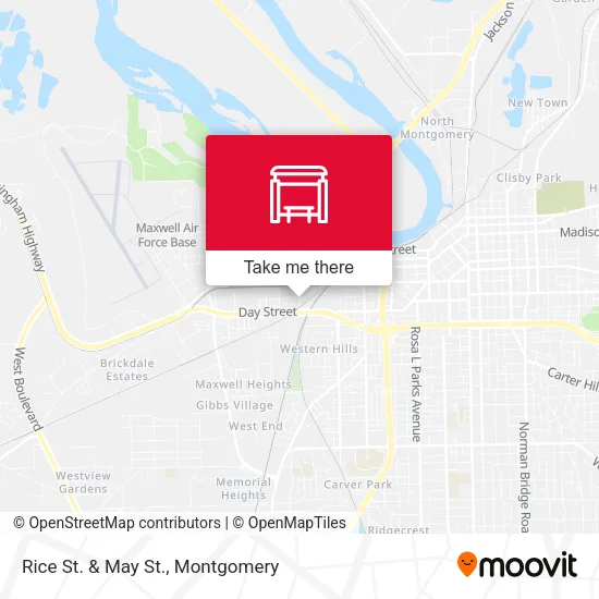 Rice St. & May St. map