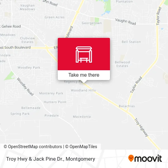 Troy Hwy & Jack Pine Dr. map