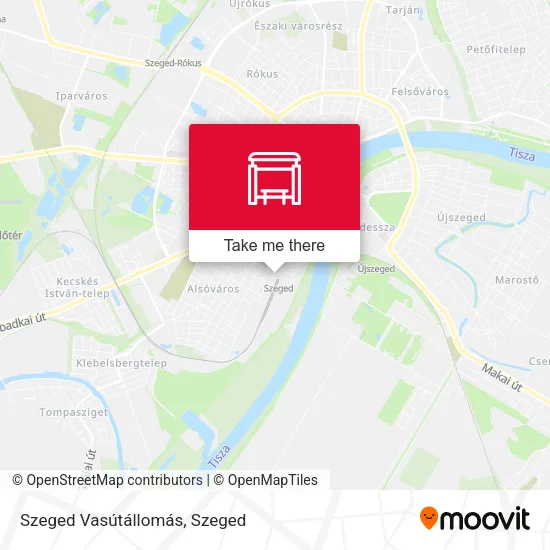 Szeged Vasútállomás map