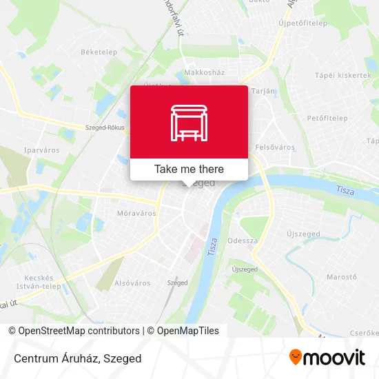 Centrum Áruház map