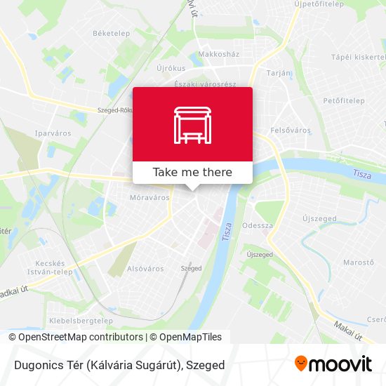 Dugonics Tér (Kálvária Sugárút) map