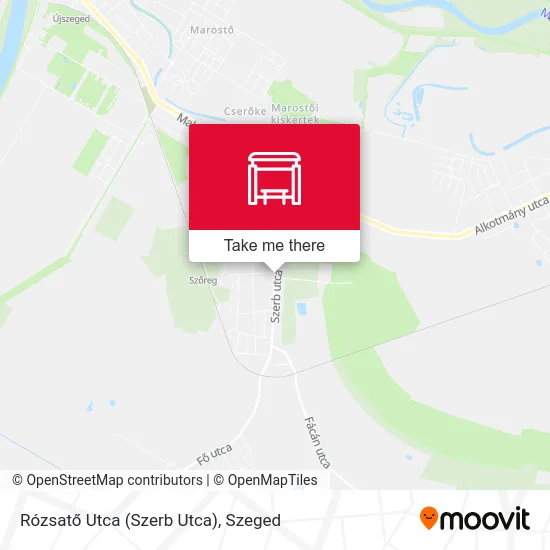 Rózsatő Utca (Szerb Utca) map