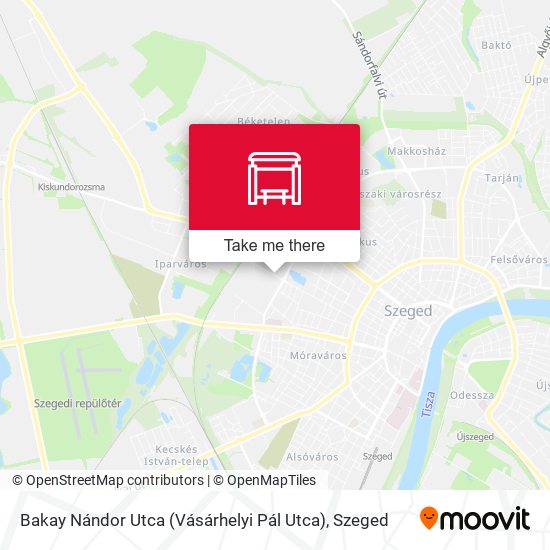 Bakay Nándor Utca (Vásárhelyi Pál Utca) map
