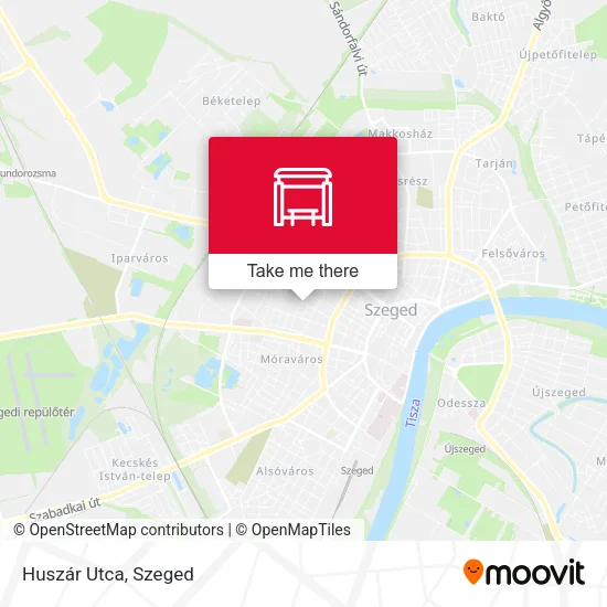 Huszár Utca map