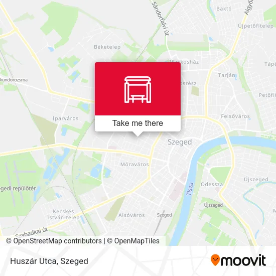 Huszár Utca map