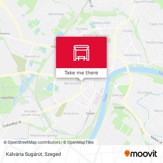 Kálvária Sugárút map