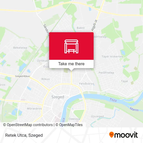 Retek Utca map