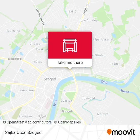 Sajka Utca map