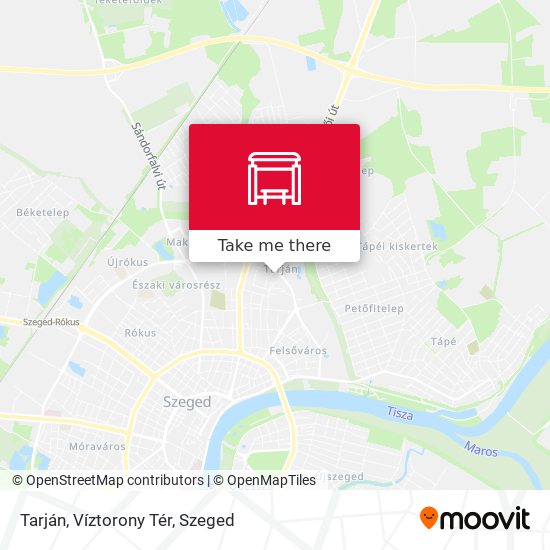 Tarján, Víztorony Tér map