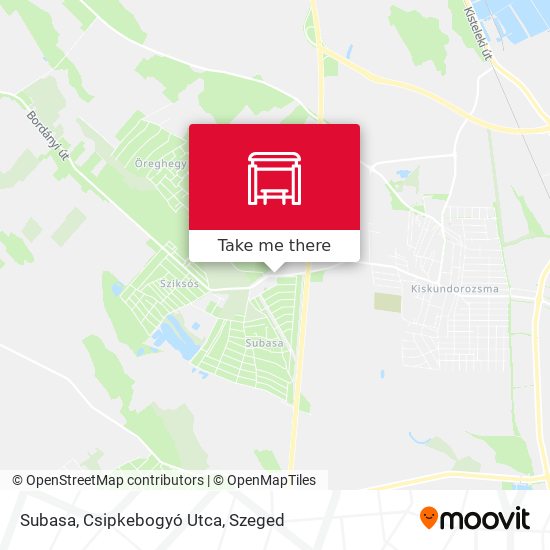 Subasa, Csipkebogyó Utca map