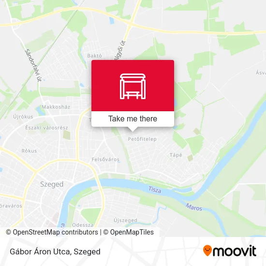 Gábor Áron Utca map
