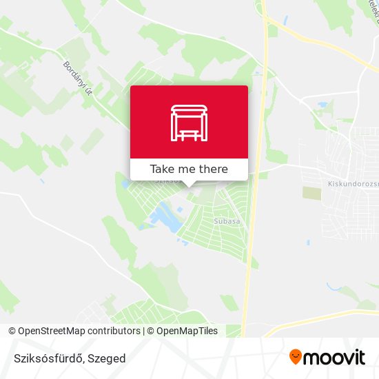 Sziksósfürdő map
