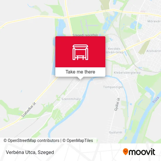 Verbéna Utca map