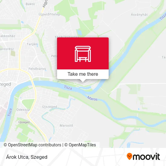 Árok Utca map