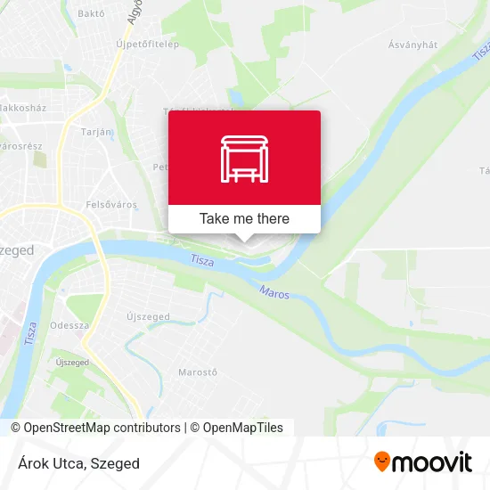 Árok Utca map