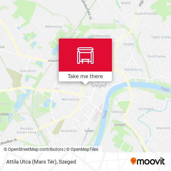 Attila Utca (Mars Tér) map