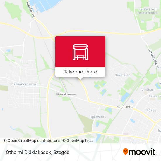 Öthalmi Diáklakások map