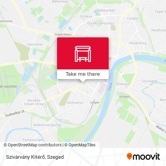 Szivárvány Kitérő map