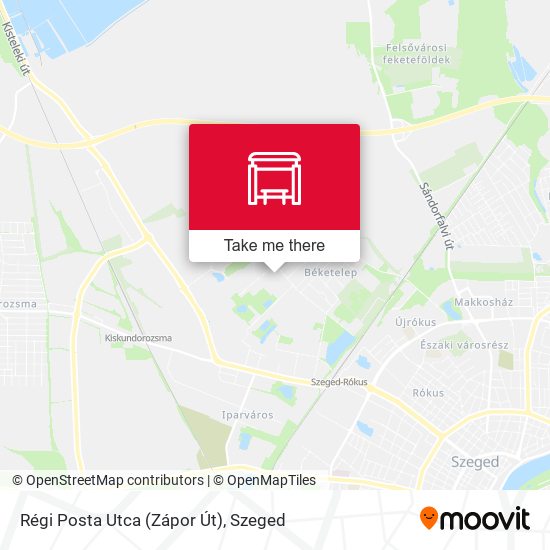 Régi Posta Utca (Zápor Út) map