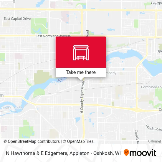 Mapa de N Hawthorne & E Edgemere