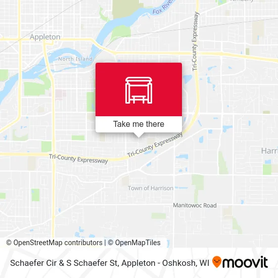 Mapa de Schaefer Cir & S Schaefer St