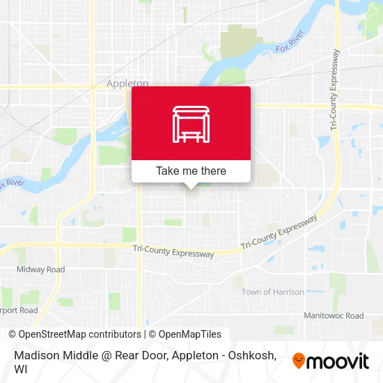 Mapa de Madison Middle @ Rear Door