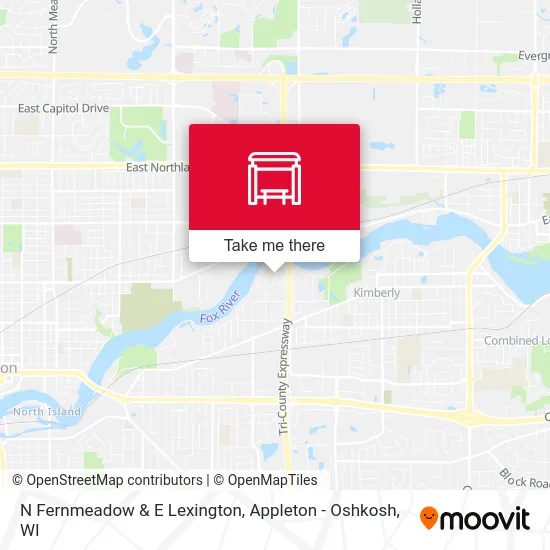 Mapa de N Fernmeadow & E Lexington