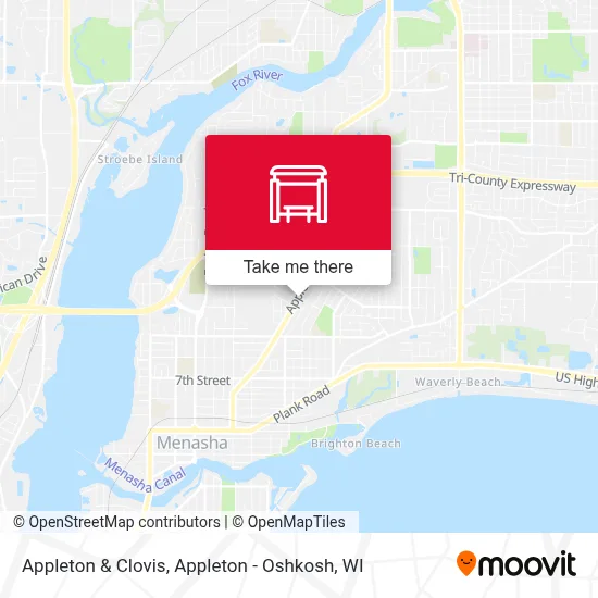Appleton & Clovis map