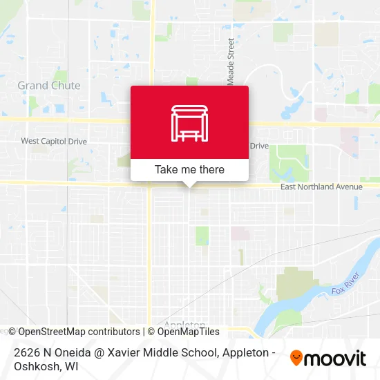 Mapa de 2626 N Oneida @ Xavier Middle School