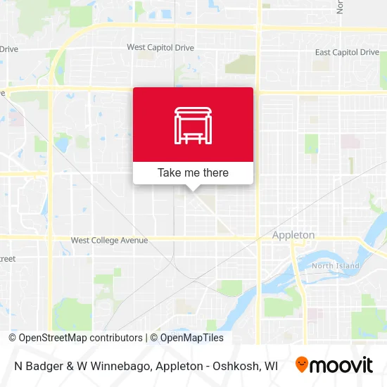 Mapa de N Badger & W Winnebago
