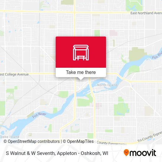 Mapa de S Walnut & W Seventh