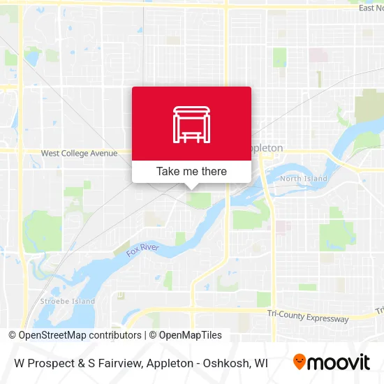Mapa de W Prospect & S Fairview