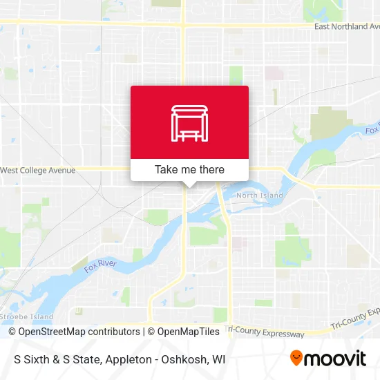 Mapa de S Sixth & S State