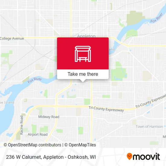 Mapa de 236 W Calumet