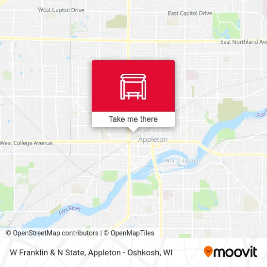 Mapa de W Franklin & N State
