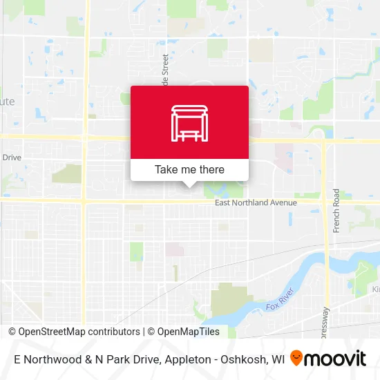 Mapa de E Northwood & N Park Drive