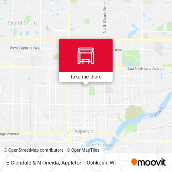 Mapa de E Glendale & N Oneida