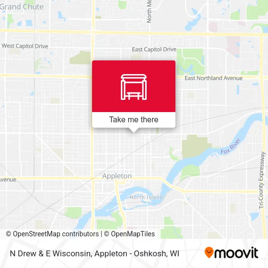 Mapa de N Drew & E Wisconsin